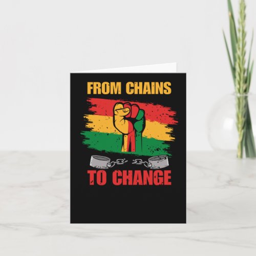 From Chains To Change Sticker  Card