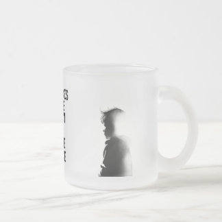 FROM CHAOS TO POWER FROSTED GLASS COFFEE MUG