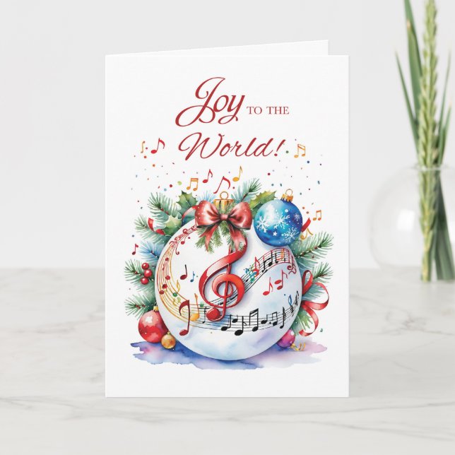 FROM Choir Director Christmas Ornament with Music  Card (Front)