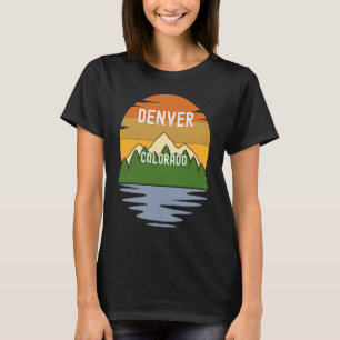 From Denver Colorado Vintage Sunset T-Shirt