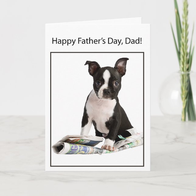From Dog Father's Day Newspaper Humor Card (Front)