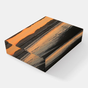 From Dusk Till Twilight At The Beach Photo Print Paperweight