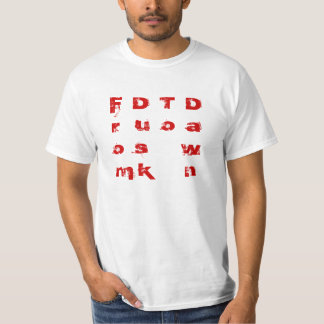 From Dusk to Dawn Eye Chart Mens T-Shirt