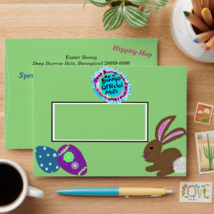 From Easter Bunny Decorated Eggs Envelope