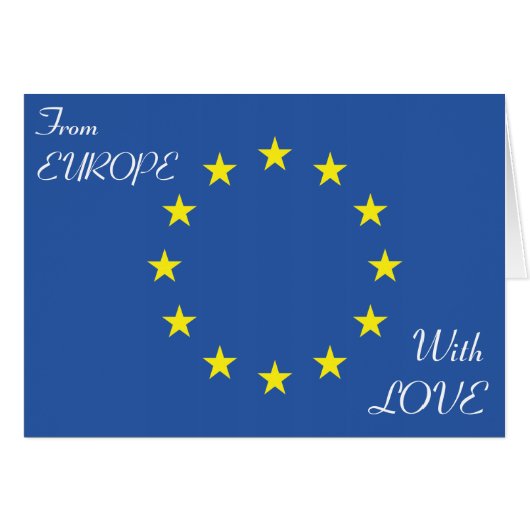 From Europe With Love Cards (Front Horizontal)