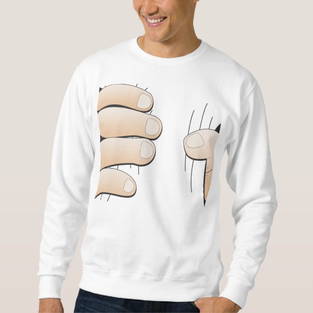 From Fat To Slim, Funny Sweatshirt (Front)