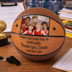 From First Practice to Every Game Thank You Coach Basketball