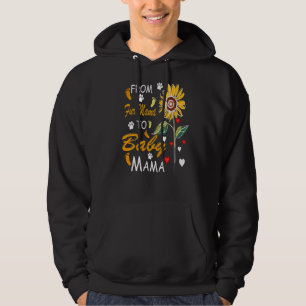 From Fur Mama To Baby Mama New Mom 2022 Mother's D Hoodie