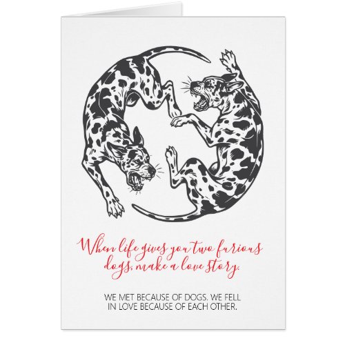 From Furious to Forever – Great Dane Save the Date Cards