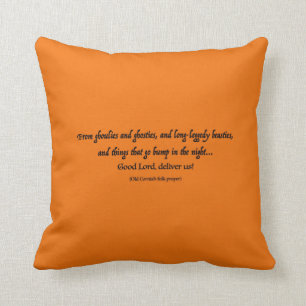 From Ghoulies and Ghosties Pillow