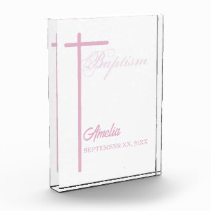 From Godmother on Baptism of Girl Personalized Acrylic Award