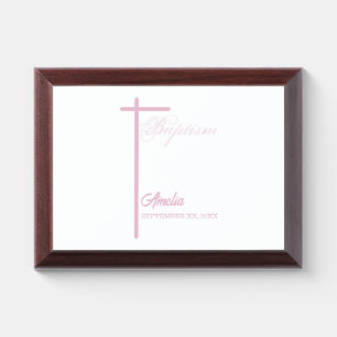 From Godmother on Baptism of Girl Personalized Award Plaque