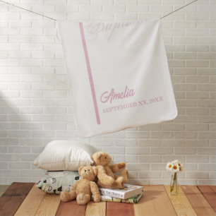 From Godmother on Baptism of Girl Personalized Baby Blanket