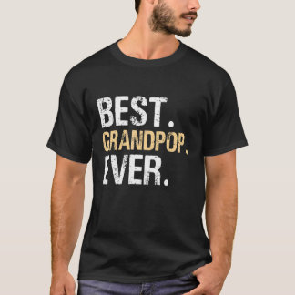 From Granddaughter Grandson Best Grandpop Father's T-Shirt