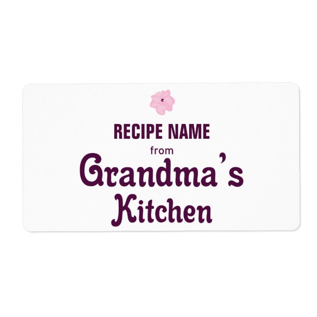 From Grandma’s Kitchen Label (Front)