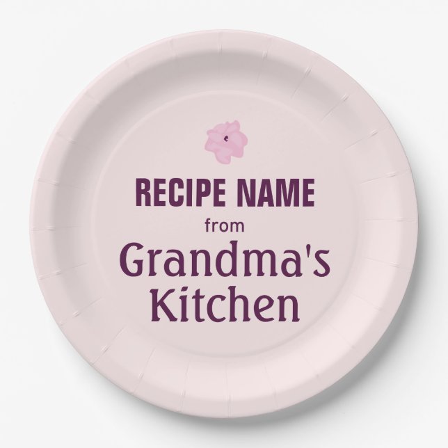 From Grandma’s Kitchen Paper Plates (Front)