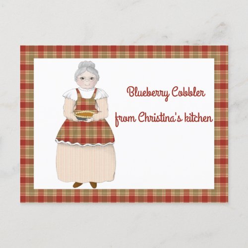 From Grandmas Kitchen to Yours Recipe Card