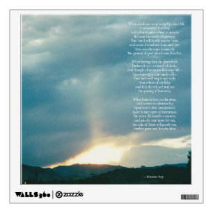 From Grief to Grace Poetry Wall Decal