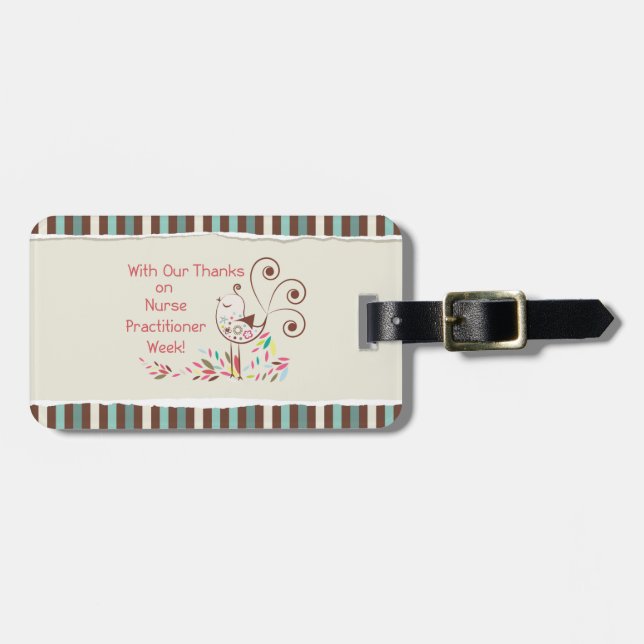 From Group, Happy Nurse Practitioner Week Luggage Tag (Front Horizontal)