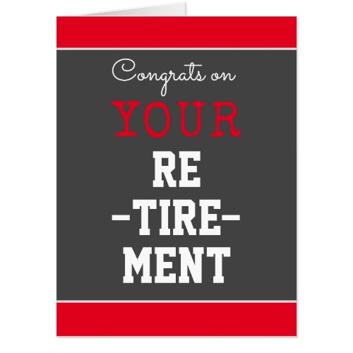 From Group! Huge retirement card