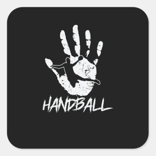 from hand to ball square sticker