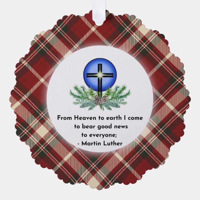 From Heaven Christmas Ornament  Card (Front)