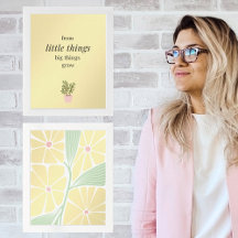 From little things - Yellow Floral Affirmations