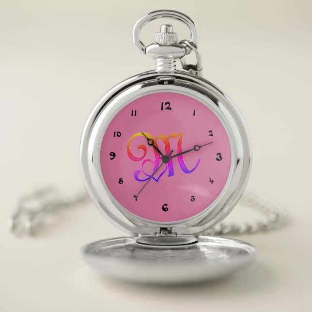 From M letter Pocket Watch (Inside)