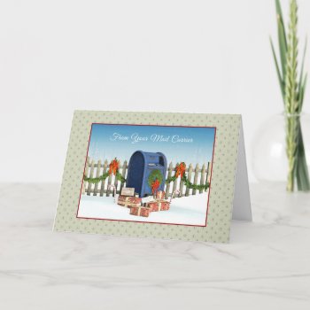 From Mail Carrier Season's Greetings Card by xgdesignsnyc at Zazzle