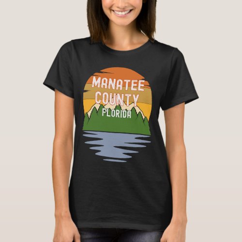 From Manatee County Florida Vintage Sunset T_Shirt