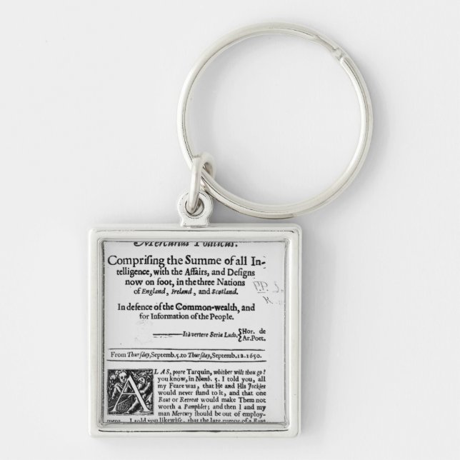 from 'Mercurius Politicus' Keychain (Front)