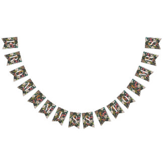 From Miss to Mrs Banner Bunting Navy Tropical