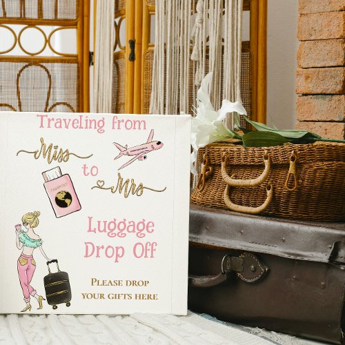 From Miss to Mrs Bridal Shower Journey Favor Poster