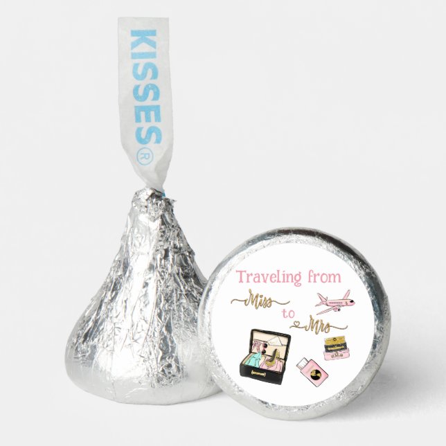 From Miss to Mrs Bridal Shower Journey Pink Hershey®'s Kisses® (Front)
