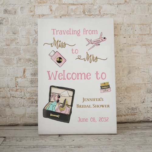 From Miss to Mrs Bridal Shower Journey Welcome Photo Print