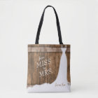From Miss to Mrs. In Rustic Wood Style