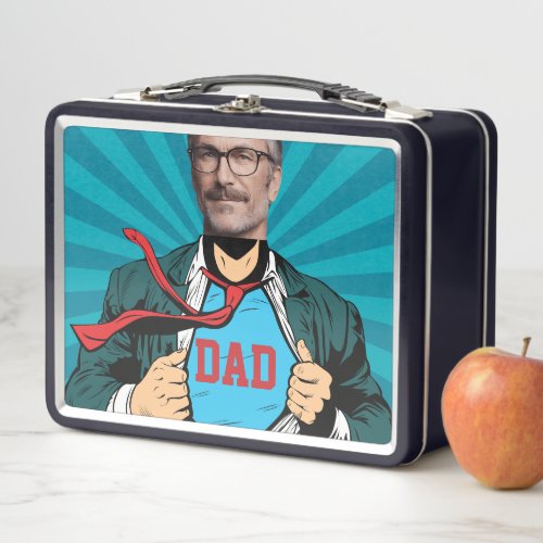 From Mom to Dad Packed with love  Metal Lunch Box