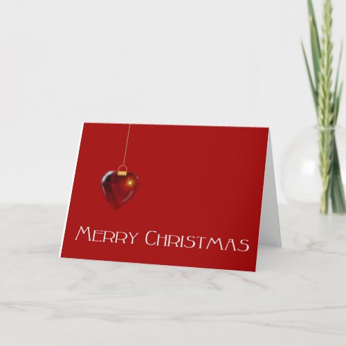 FROM MY HEART TO YOUR HEART MERRY CHRISTMAS HOLIDAY CARD