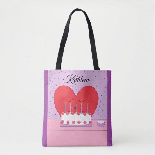 From My Heart to Yours_ Lavender  Pink Tote Bag