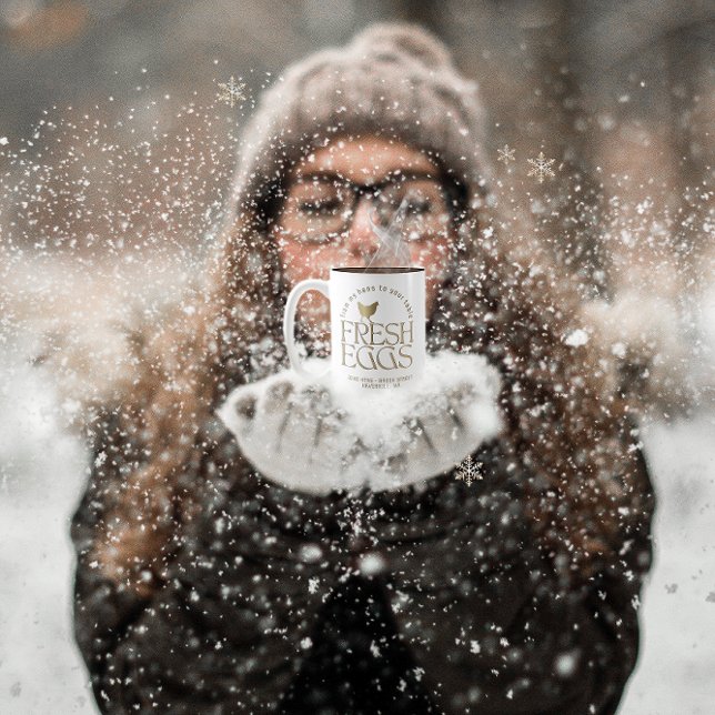 FROM MY HENS TO YOUR TABLE Chicken Egg Coffee Mug (Creator Uploaded)
