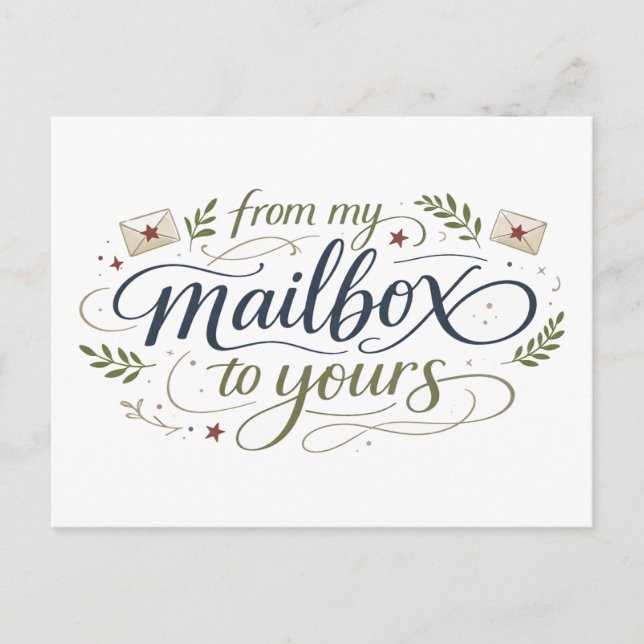 "From My Mailbox to Yours" Postcard (Front)