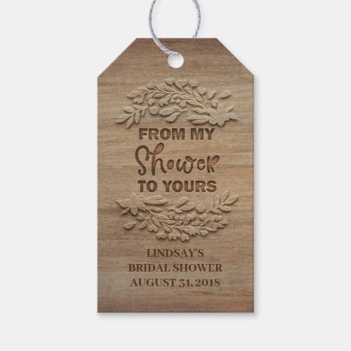 From My Shower To Yours _ Bridal Shower Gift Tags