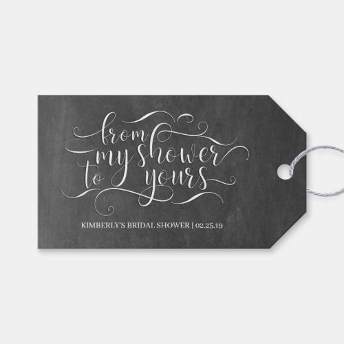 From My Shower To Yours _ Bridal Shower Gift Tags