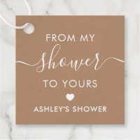 From My Shower To Yours, Bridal Shower, Kraft
