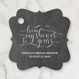 From My Shower To Yours Favor Tags