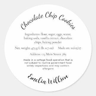 From my small kitchen Cottage Law Cookie Label