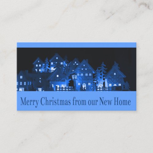 From New Home  Illuminated Christmas Houses Enclosure Card