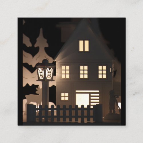 From New Home  Illuminated Christmas Houses Enclosure Card