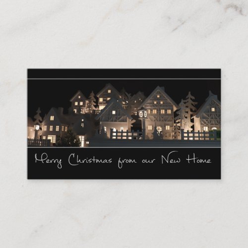 From New Home  Illuminated Christmas Houses Enclosure Card