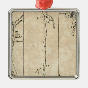 From New York to Poughkeepsie 9 Metal Ornament